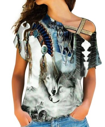 Native American Cross Shoulder Shirt