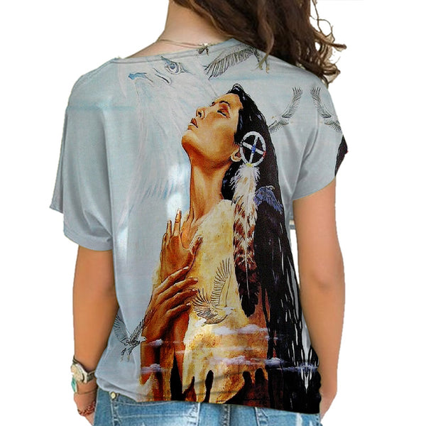 Native American Cross Shoulder Shirt - Image 3