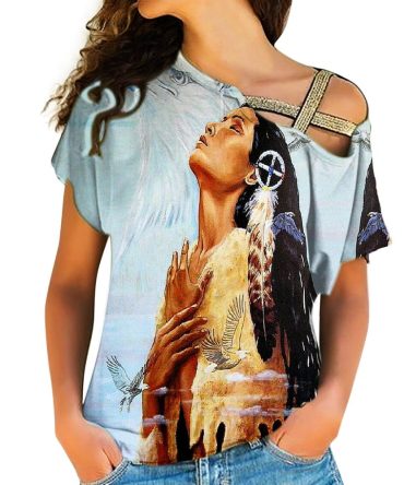 Native American Cross Shoulder Shirt