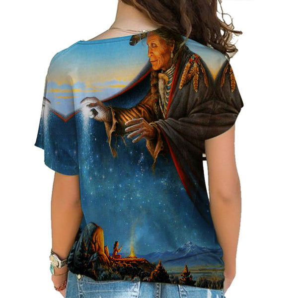 Native American Cross Shoulder Shirt - Image 3