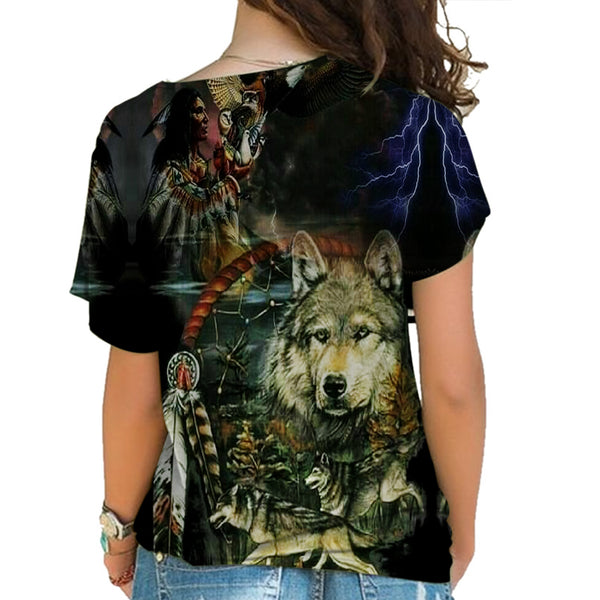 Native American Cross Shoulder Shirt - Image 3