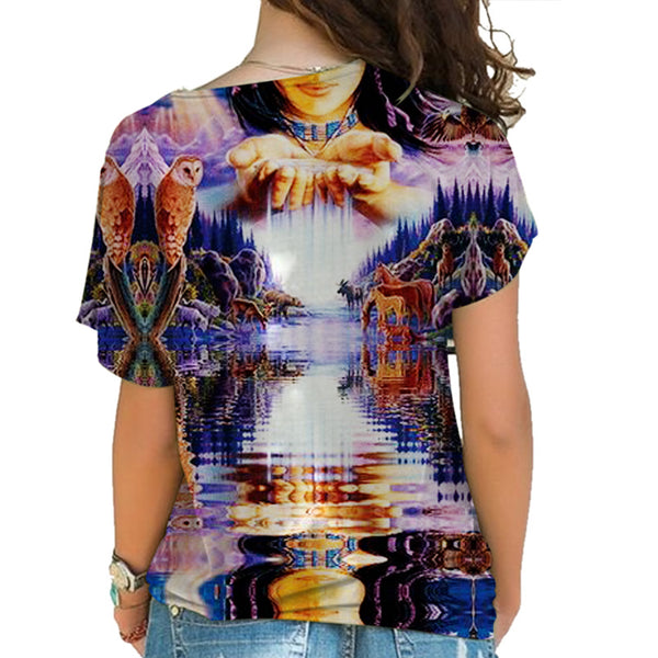Native American Cross Shoulder Shirt - Image 3
