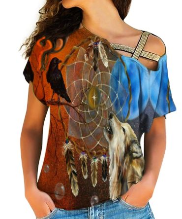 Native American Cross Shoulder Shirt