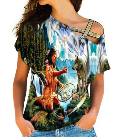 Native American Cross Shoulder Shirt