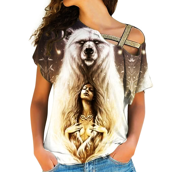 Native American Cross Shoulder Shirt - Image 2