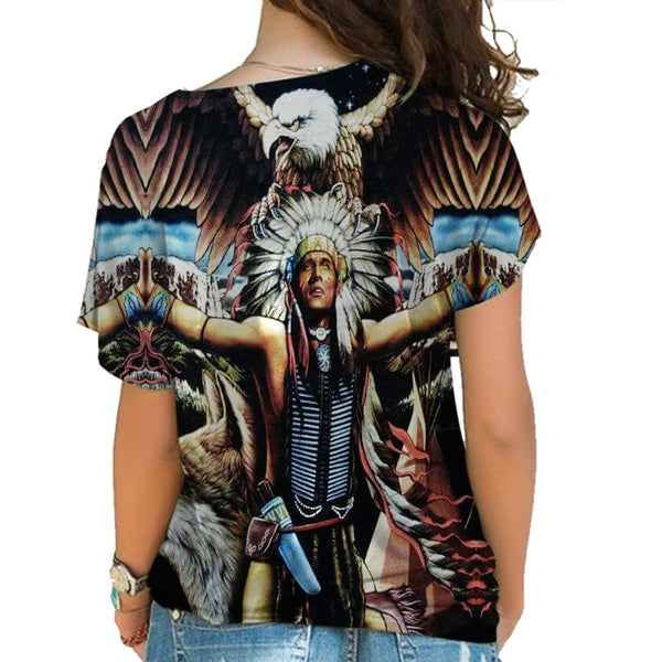Native American Cross Shoulder Shirt - Image 3
