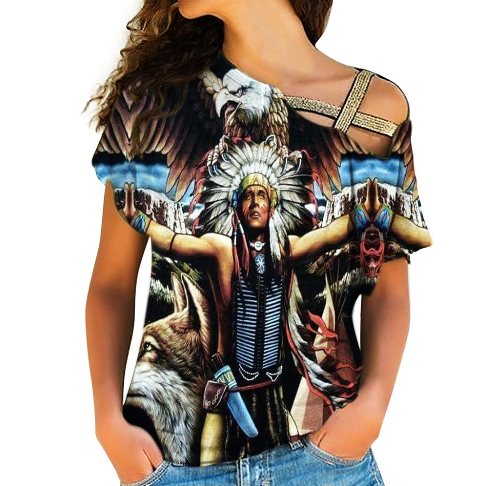 Native American Cross Shoulder Shirt