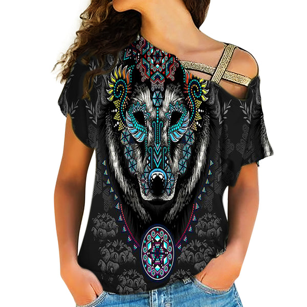 Native American Cross Shoulder Shirt - Image 2
