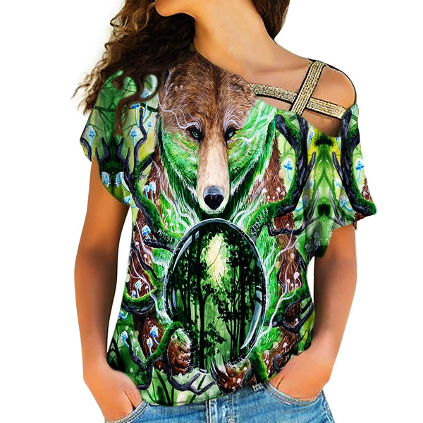 Native American Cross Shoulder Shirt - Image 2