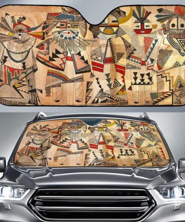 Native American Culture Pattern Auto Sun Shades no link