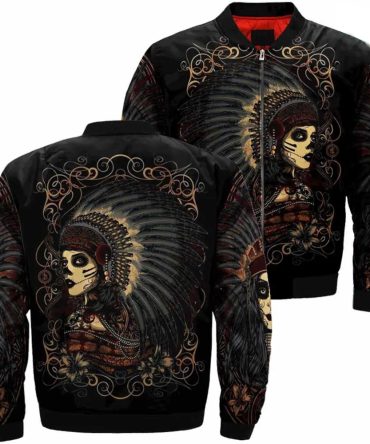 Native American Day Of Bomber Jacket