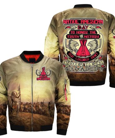 Native American Day To Honor Bomber Jacket