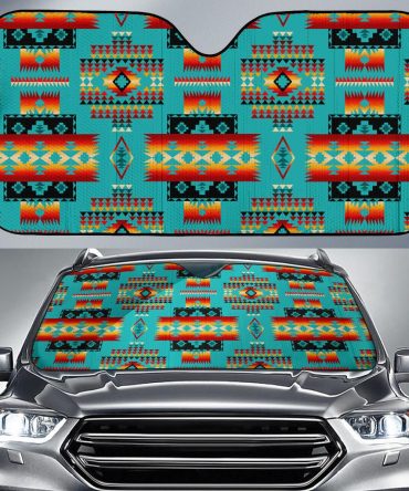 Native American Design Auto Sun Shades