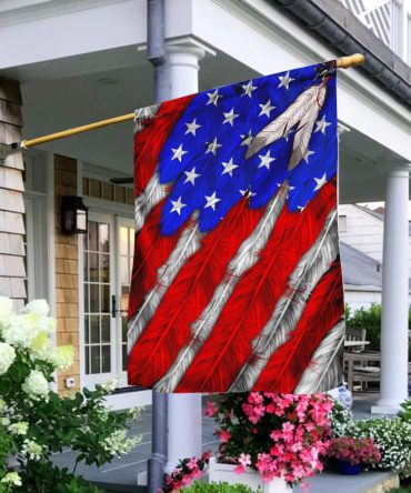 Native American Feathers Flag