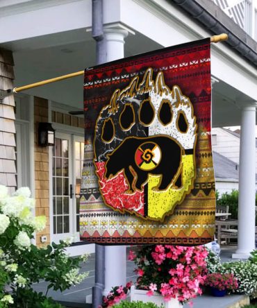 Native American Flag Bear Hand