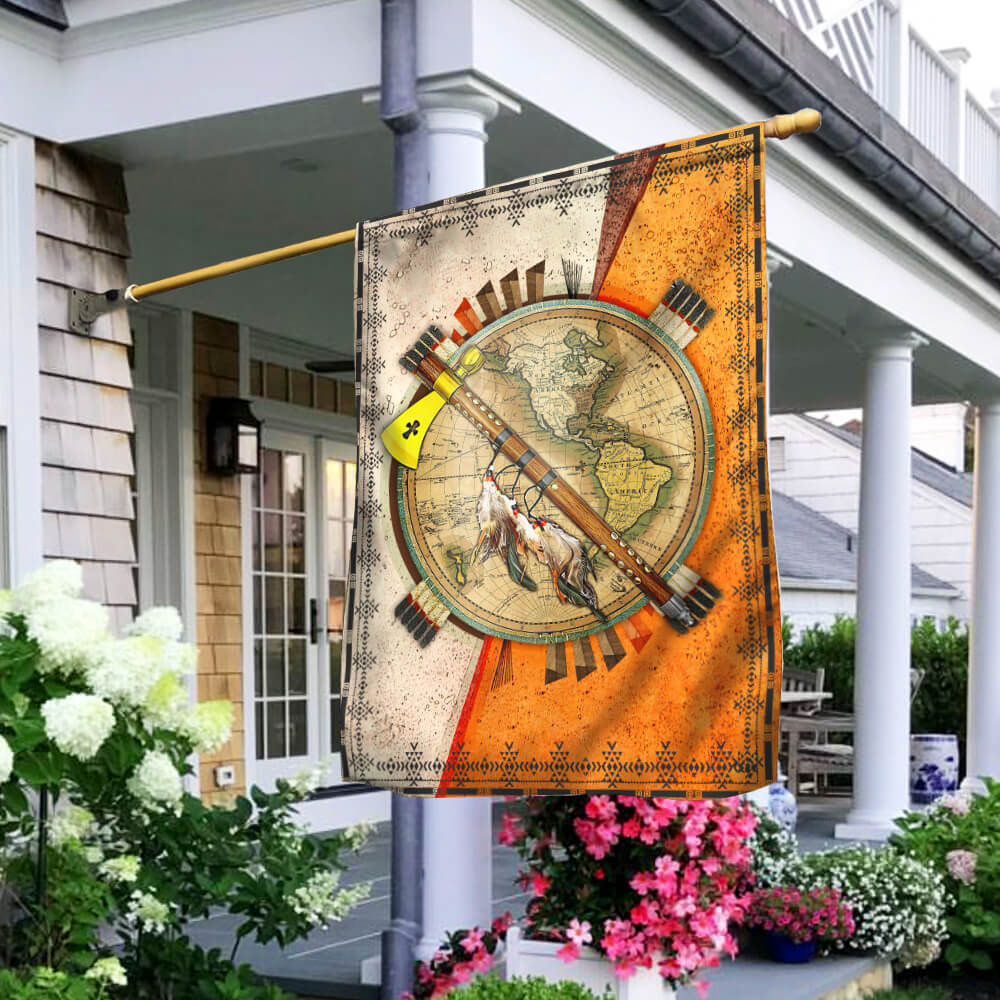 Native American Flag Pow Wow