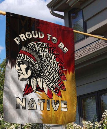 Native American Flag Proud To Be Cherokee Native