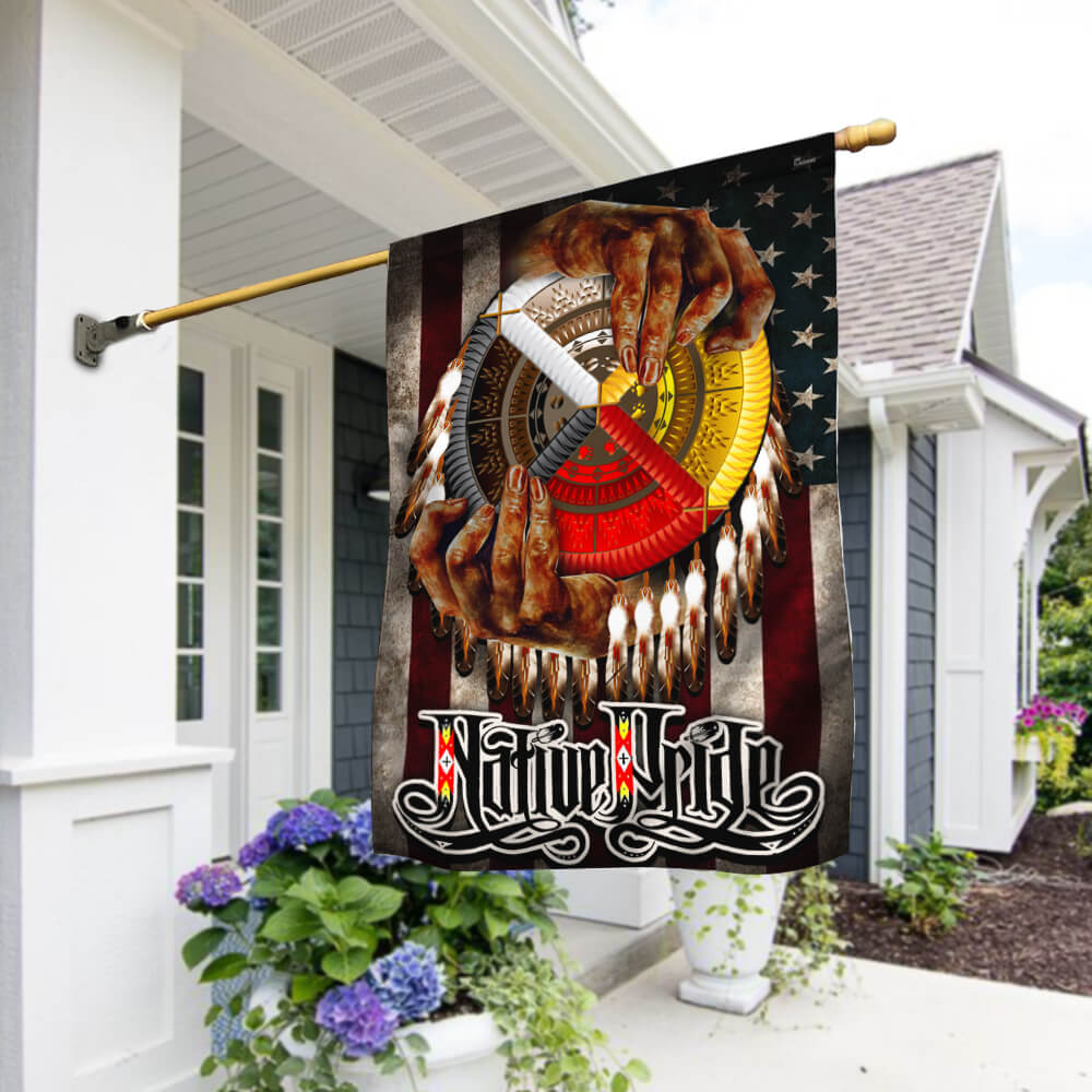 Native American Flag The Medicine Wheel