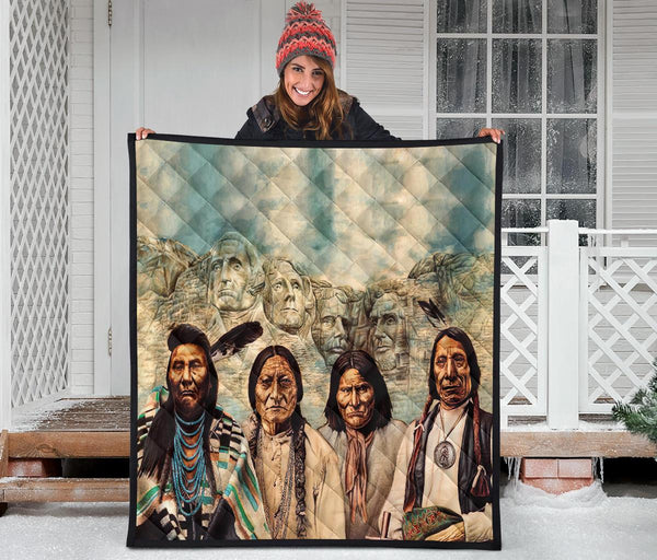Native American Founding Fathers Premium Quilt - Image 4
