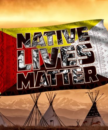 Native American Grommet Flag Native Lives Matter