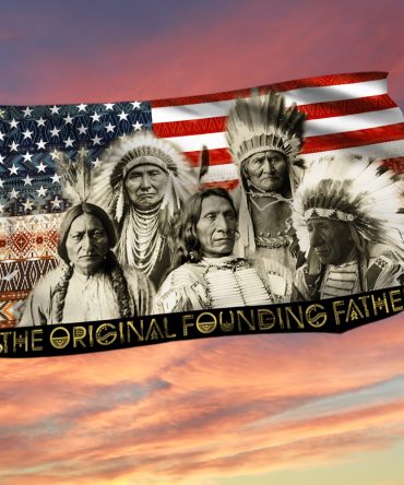 Native American Grommet Flag The Original Founding Fathers