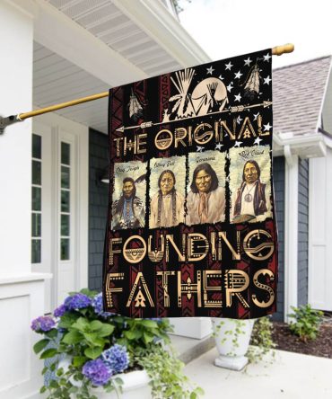 Native American History Flag The Original Founding Fathers