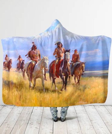 Native American Hooded Blanket