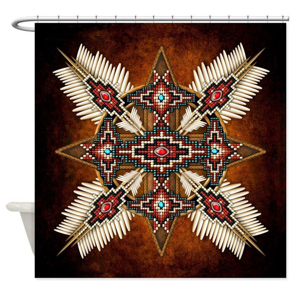 Native American Mandala Shower Curtain - Image 2
