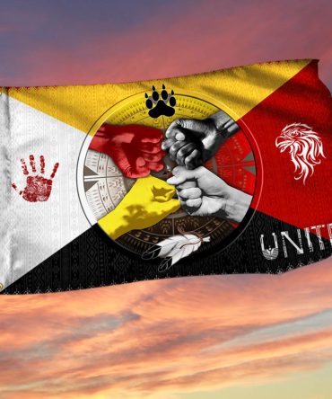 Native American Medicine Wheel Grommet Flag