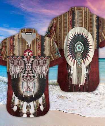 Native American Pattern Aloha Hawaiian Shirts For Men