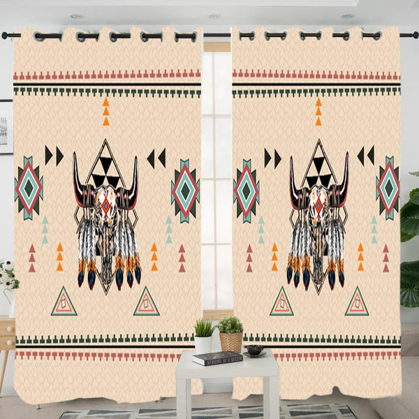 Native American Pride Bison Living Room Curtain - Image 3