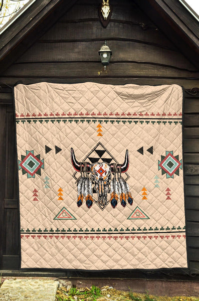 Native American Pride Bison Premium Quilt - Image 4