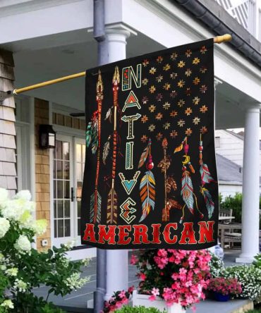 Native American Pride Feather Flag