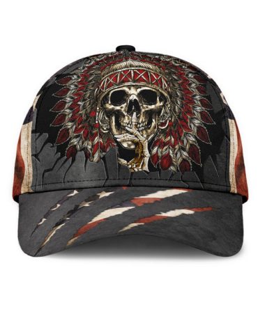 Native American Skull Cap