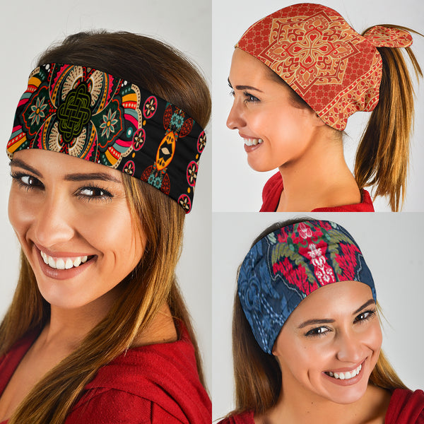 Native American Style Fabric Bandana 3-Pack - Image 3