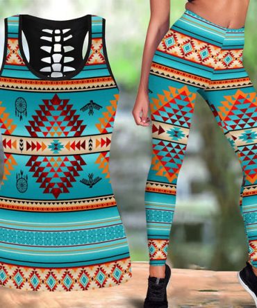 Native American Blue Tank Top & Legging