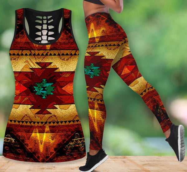 Native American Pattern Tank Top & Legging - Women - Image 2