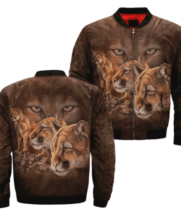 Native American Wildlife Bomber Jacket