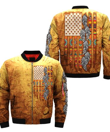 Native American Yellow Bomber Jacket
