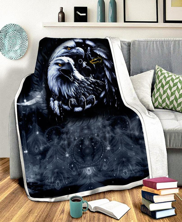 Native Black Fleece Blanket - Image 2