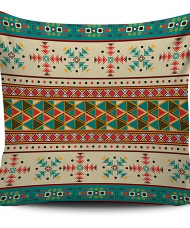 Native Border Pattern Native American Pillow Covers