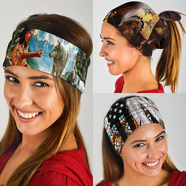 Native Chief And Woman Bandana 3-Pack - Image 3