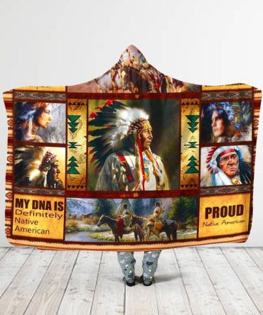 Native Chief Hooded Blanket