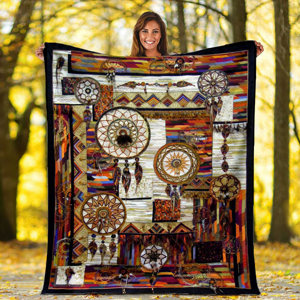Native Dreamcatcher Fleece Blanket - Image 3