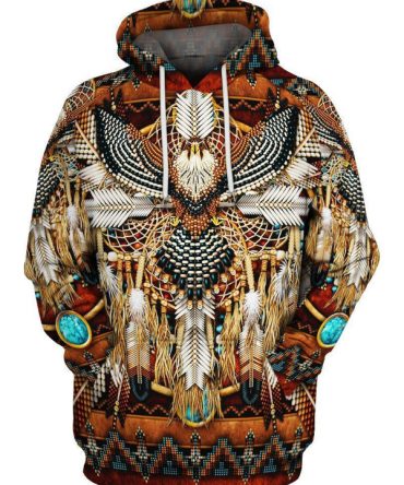 Native Eagle 3D Print Hoodie