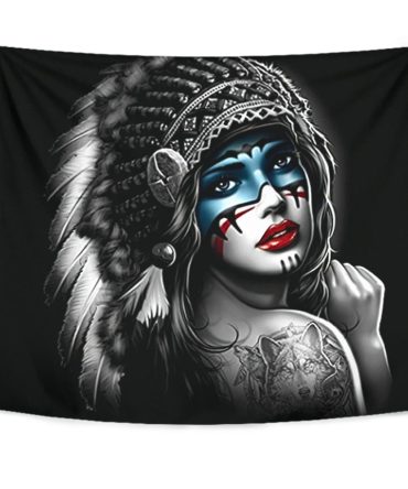 Native Girl Tapestry