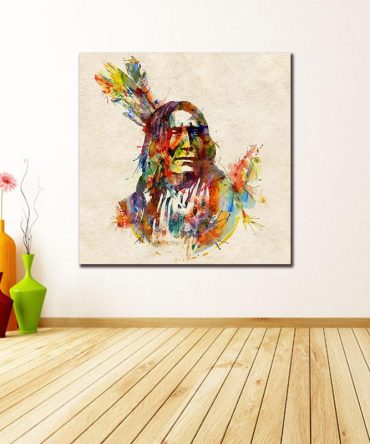 Native Man Oil Painting Native American Canvas