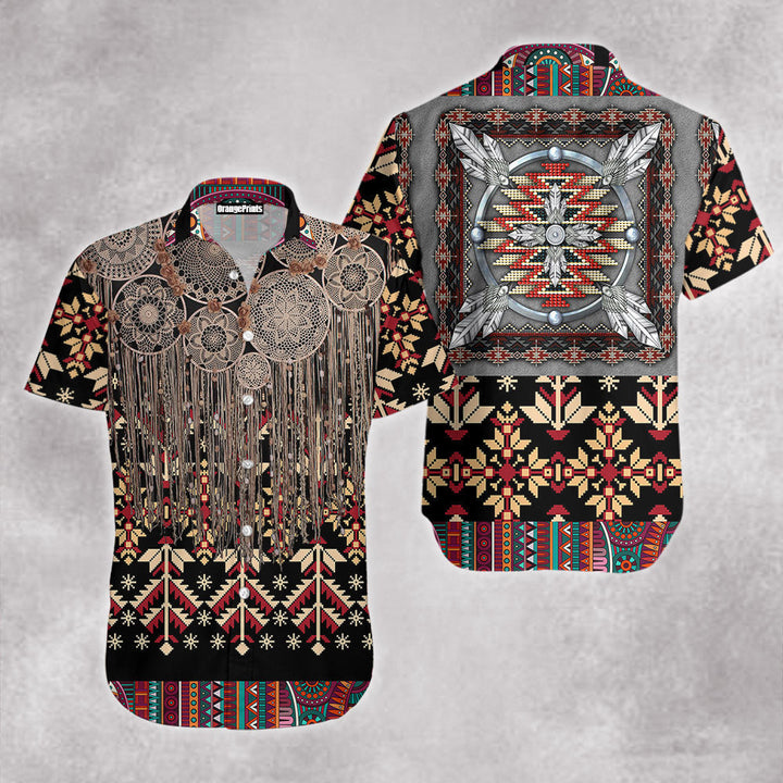 Native Pattern Aloha Hawaiian Shirts For Men And Women - Image 2