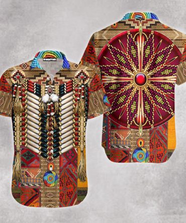 Native Pattern Aloha Hawaiian Shirt For Men