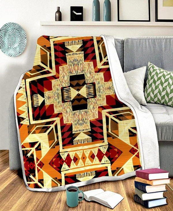 Native Pattern Fleece Blanket - Image 2